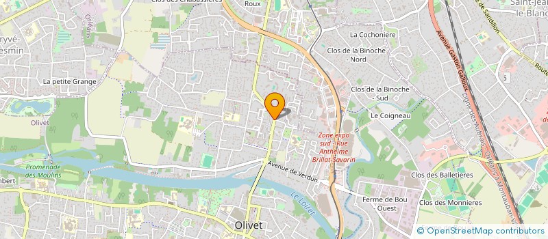 localisation de l'entreprise MONSIEUR ADRIEN DODU à OLIVET
