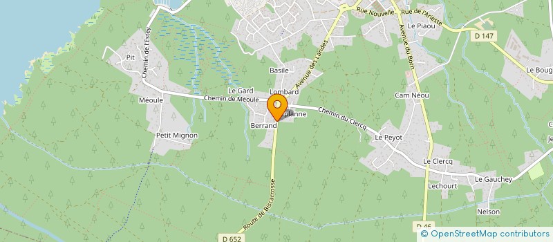localisation de l'entreprise MONSIEUR ADRIEN DROUILLARD à SANGUINET