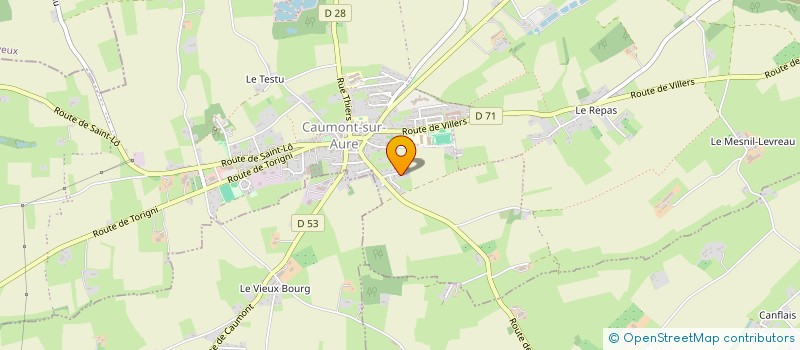 localisation de l'entreprise MONSIEUR ADRIEN DUBOSQ  CAUMONT-SUR-AURE