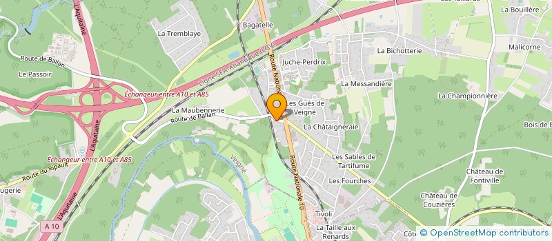 localisation de l'entreprise MONSIEUR ADRIEN DUBOURG  VEIGNE