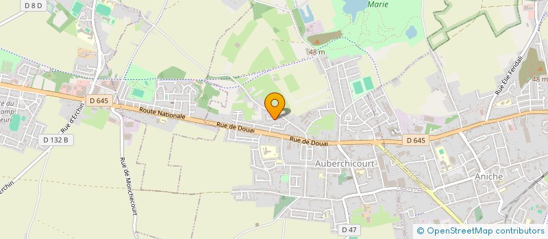 localisation de l'entreprise MONSIEUR ADRIEN DUBUS  AUBERCHICOURT