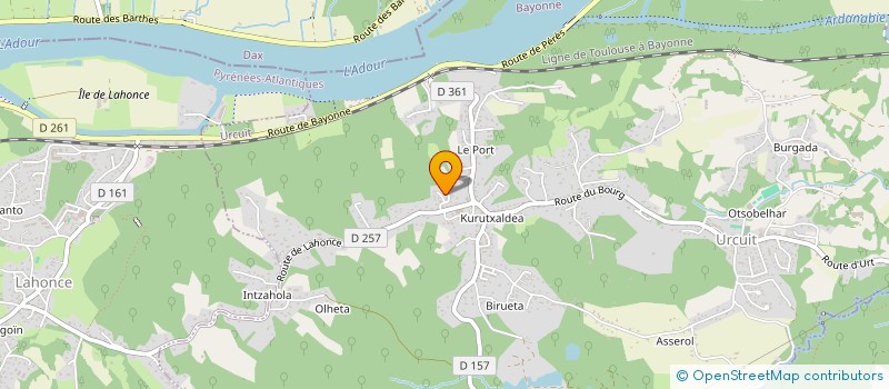 localisation de l'entreprise MONSIEUR ADRIEN DUCASSOU  SAINT-PIERRE-D IRUBE