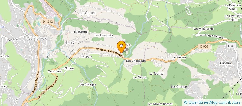 localisation de l'entreprise MONSIEUR ADRIEN DUCREY à COMBLOUX
