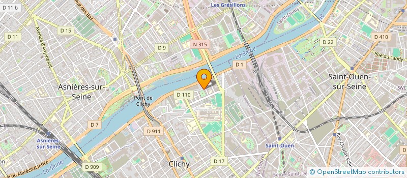 localisation de l'entreprise MONSIEUR ADRIEN DUFAY à CLICHY