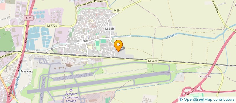 localisation de l'entreprise MONSIEUR ADRIEN DUQUENOY  AULNAT