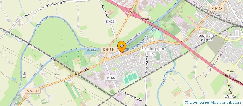 localisation de l'entreprise MONSIEUR ADRIEN DURIEZ  ERQUINGHEM-LYS