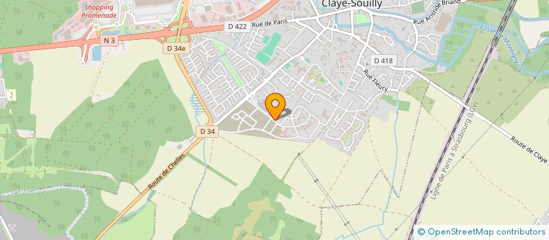 localisation de l'entreprise MONSIEUR ADRIEN DUVAL  CLAYE-SOUILLY