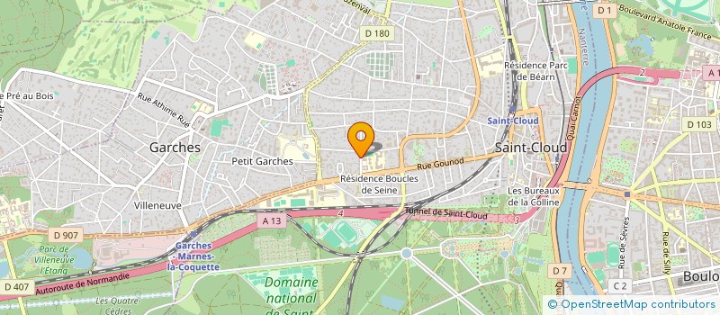 localisation de l'entreprise MONSIEUR ADRIEN EUVRARD à SAINT-CLOUD