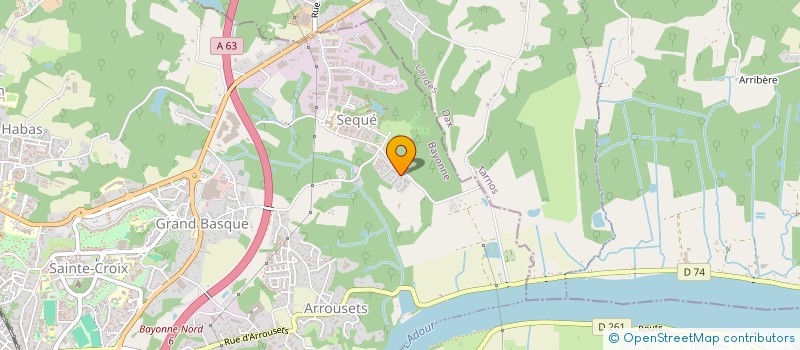 localisation de l'entreprise MONSIEUR ADRIEN FAIVRE  BAYONNE