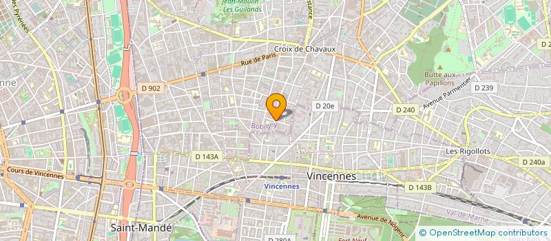localisation de l'entreprise MONSIEUR ADRIEN FALCK à MONTREUIL
