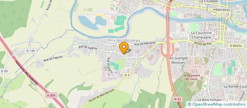 localisation de l'entreprise MONSIEUR ADRIEN FESSARD  PRIX-LES-MEZIERES