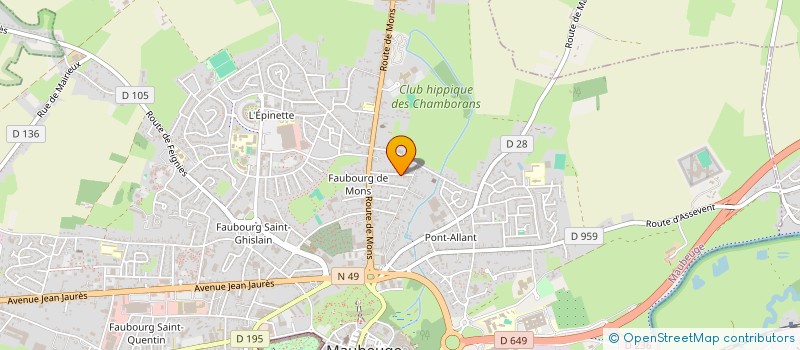 localisation de l'entreprise MONSIEUR ADRIEN FILLEUR  MAUBEUGE