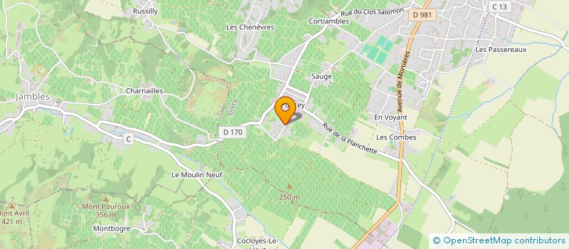 localisation de l'entreprise MONSIEUR ADRIEN FLEURY à GIVRY
