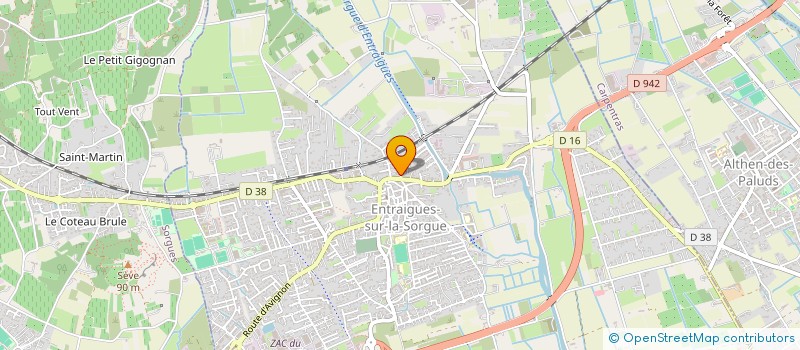 localisation de l'entreprise MONSIEUR ADRIEN FONTANA  ENTRAIGUES-SUR-LA-SORGUE