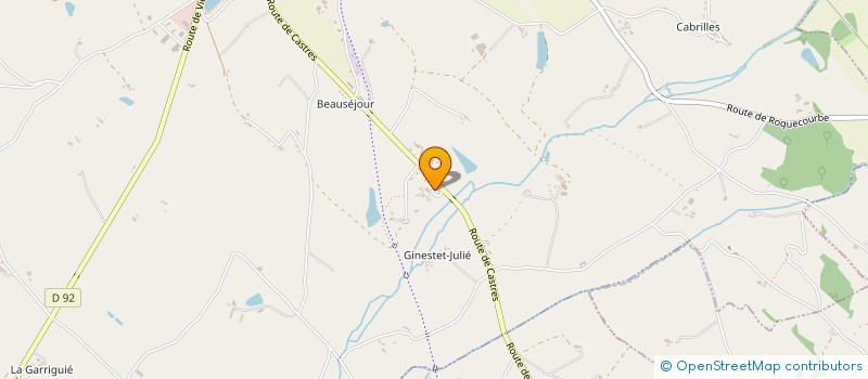 localisation de l'entreprise MONSIEUR ADRIEN FOSSAT-PIERROUTET  LAUTREC