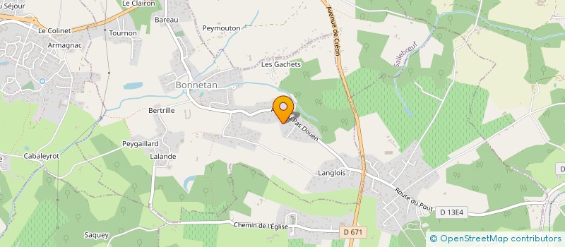 localisation de l'entreprise MONSIEUR ADRIEN FOUSSIER  BONNETAN