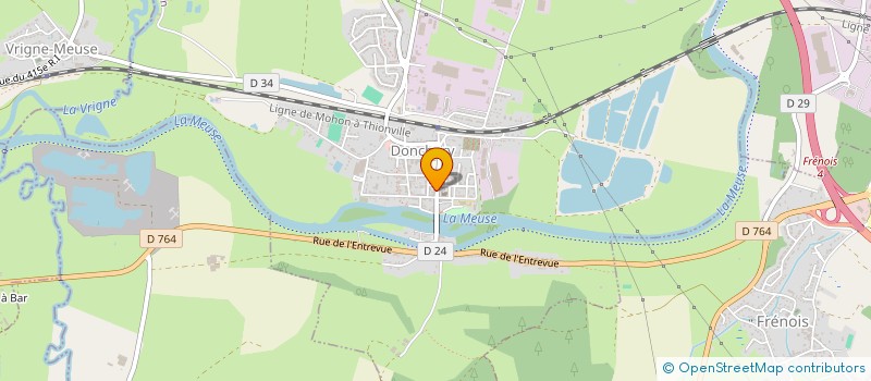 localisation de l'entreprise MONSIEUR ADRIEN FRERE  DONCHERY