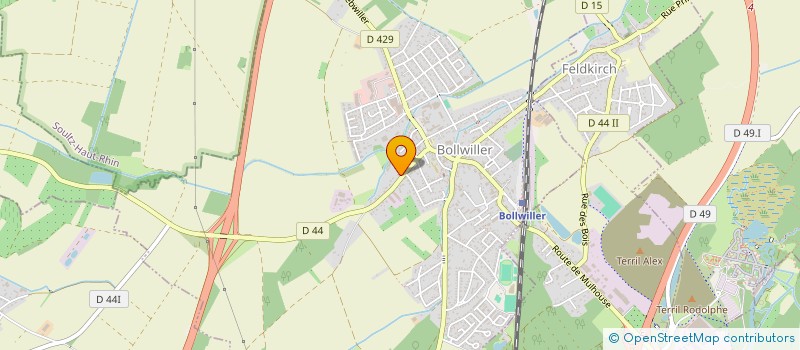 localisation de l'entreprise MONSIEUR ADRIEN FREY  BOLLWILLER