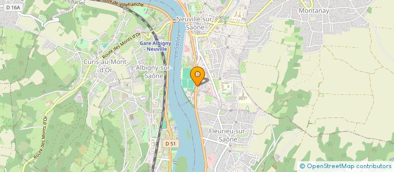 localisation de l'entreprise MONSIEUR ADRIEN GABRIELE  NEUVILLE-SUR-SAONE