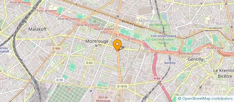 localisation de l'entreprise MONSIEUR ADRIEN GAIGNE à MONTROUGE