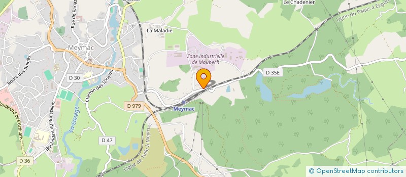 localisation de l'entreprise MONSIEUR ADRIEN GAILLARD à MEYMAC