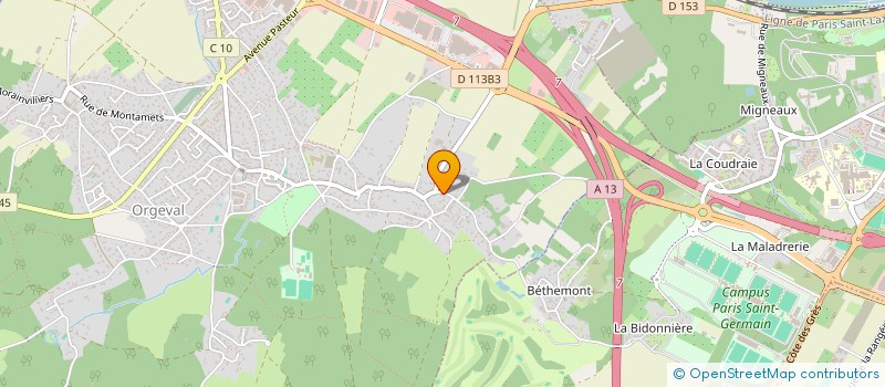 localisation de l'entreprise MONSIEUR ADRIEN GALL  ORGEVAL