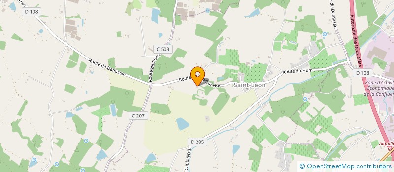 localisation de l'entreprise MONSIEUR ADRIEN GARDAIX--QUEGUINER  SAINT-LEON