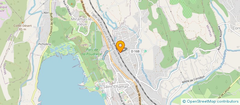 localisation de l'entreprise MONSIEUR ADRIEN GARESSUS  SAINT-CHAMAS