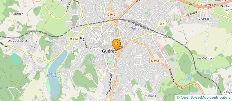 localisation de l'entreprise MONSIEUR ADRIEN GASPARD à GUERET