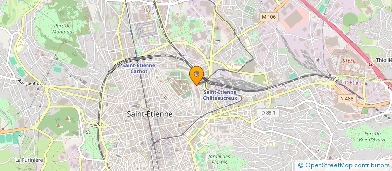 localisation de l'entreprise MONSIEUR ADRIEN GAUDRY  SAINT-ETIENNE