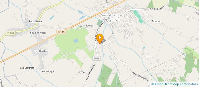 localisation de l'entreprise MONSIEUR ADRIEN GAYRARD  SAINT-ETIENNE-DE-TULMONT