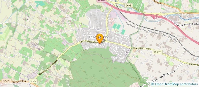 localisation de l'entreprise MONSIEUR ADRIEN GIAI  LA CRAU