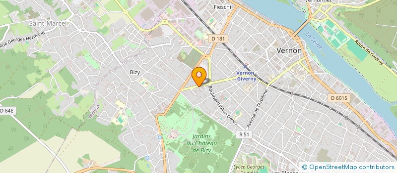 localisation de l'entreprise MONSIEUR ADRIEN GICQUEL  VERNON