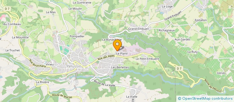 localisation de l'entreprise MONSIEUR ADRIEN GIRAUDEAU  PELUSSIN