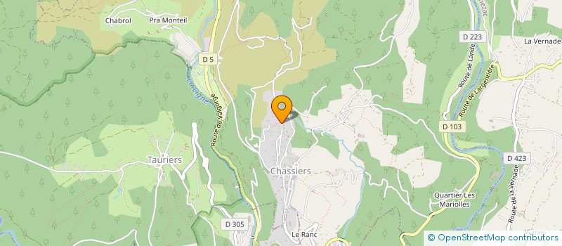 localisation de l'entreprise MONSIEUR ADRIEN GIRODON  CHASSIERS