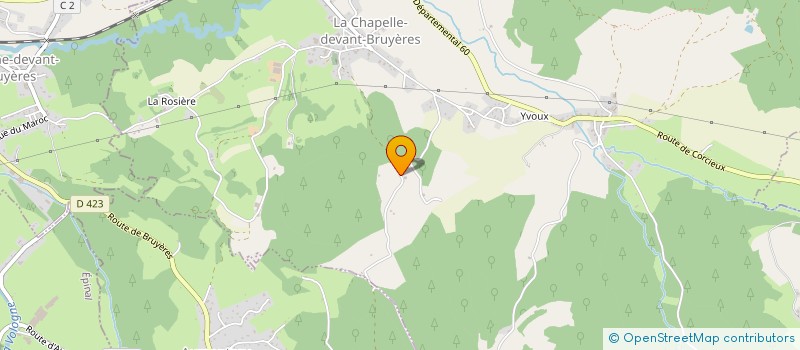 localisation de l'entreprise MONSIEUR ADRIEN GLESS  LA CHAPELLE-DEVANT-BRUYERES