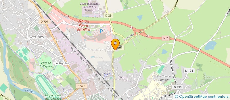 localisation de l'entreprise MONSIEUR ADRIEN GONZALEZ  YZEURE