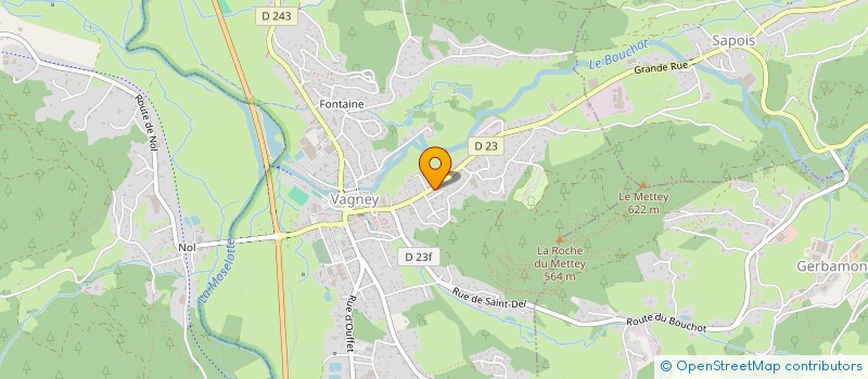 localisation de l'entreprise MONSIEUR ADRIEN GOUSSET  VAGNEY