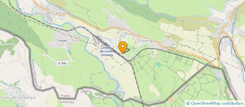 localisation de l'entreprise MONSIEUR ADRIEN GRAD  ENVEITG