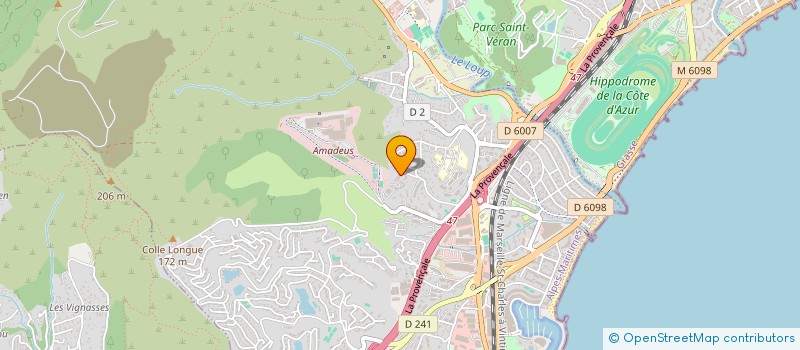 localisation de l'entreprise MONSIEUR ADRIEN GRARE  VILLENEUVE-LOUBET