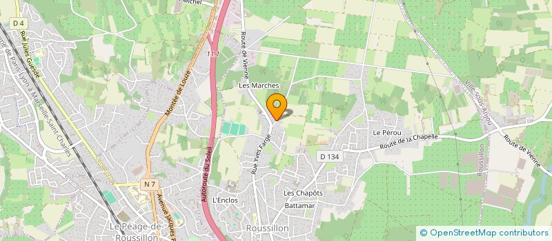 localisation de l'entreprise MONSIEUR ADRIEN GRAZIANO  ROUSSILLON