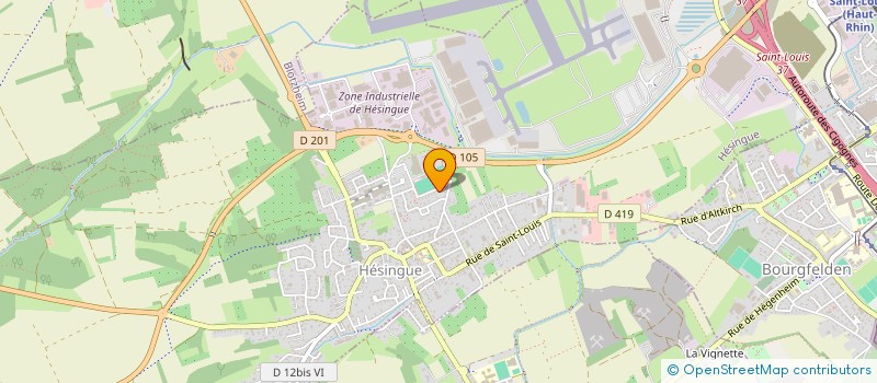 localisation de l'entreprise MONSIEUR ADRIEN GRELO  HESINGUE