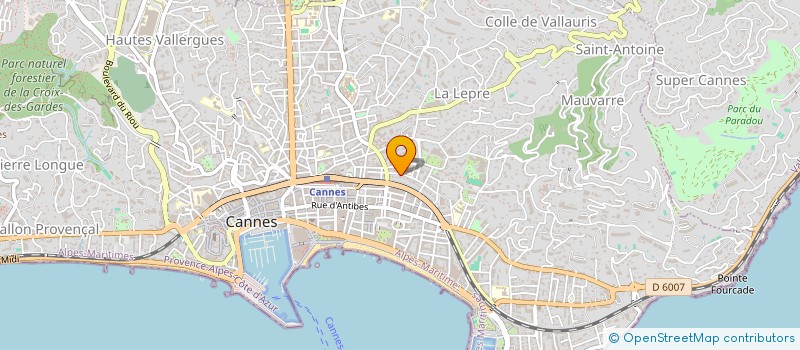 localisation de l'entreprise MONSIEUR ADRIEN GUELI à CANNES