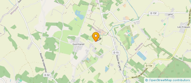 localisation de l'entreprise MONSIEUR ADRIEN GUENEGO  MONTJOIRE