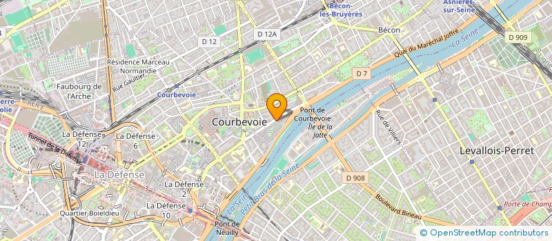 localisation de l'entreprise MONSIEUR ADRIEN GUERAULT  COURBEVOIE