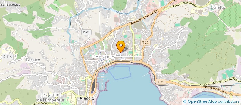 localisation de l'entreprise MONSIEUR ADRIEN GUIDICELLI à AJACCIO