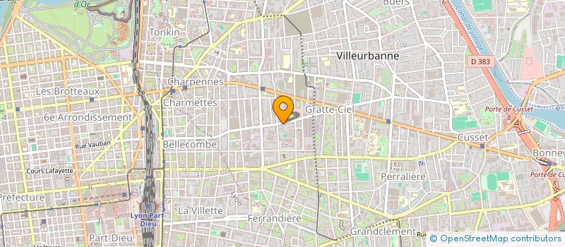 localisation de l'entreprise MONSIEUR ADRIEN GUILLON  VILLEURBANNE