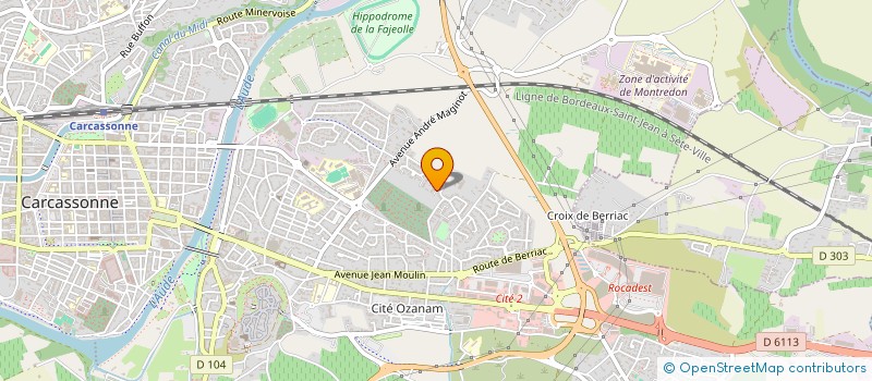 localisation de l'entreprise MONSIEUR ADRIEN GUIONIE  CARCASSONNE