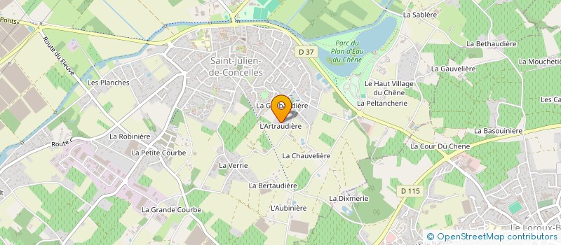 localisation de l'entreprise MONSIEUR ADRIEN HARROUET à SAINT-JULIEN-DE-CONCELLES