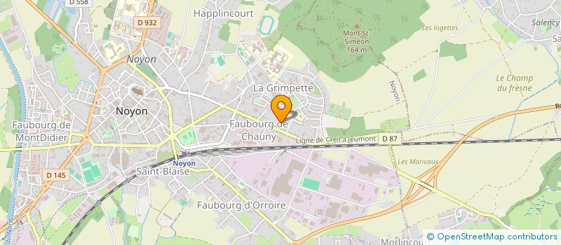 localisation de l'entreprise MONSIEUR ADRIEN HELIN  NOYON